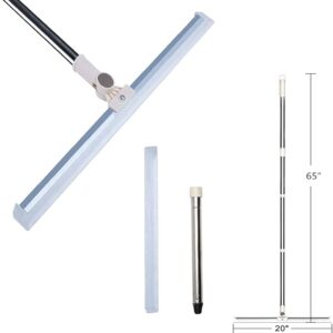 Floor Squeegee 20 inch Silicone Long Handle